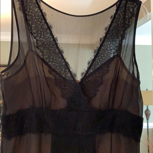 Beautiful LOFT Black silk dress 10 - Picture 2 of 5